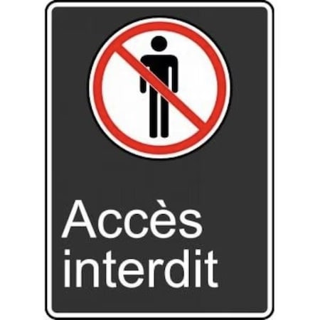 Accuform SAFETY SIGN NO ENTRY 14 X 10 FRMCSA580XL FRMCSA580XL